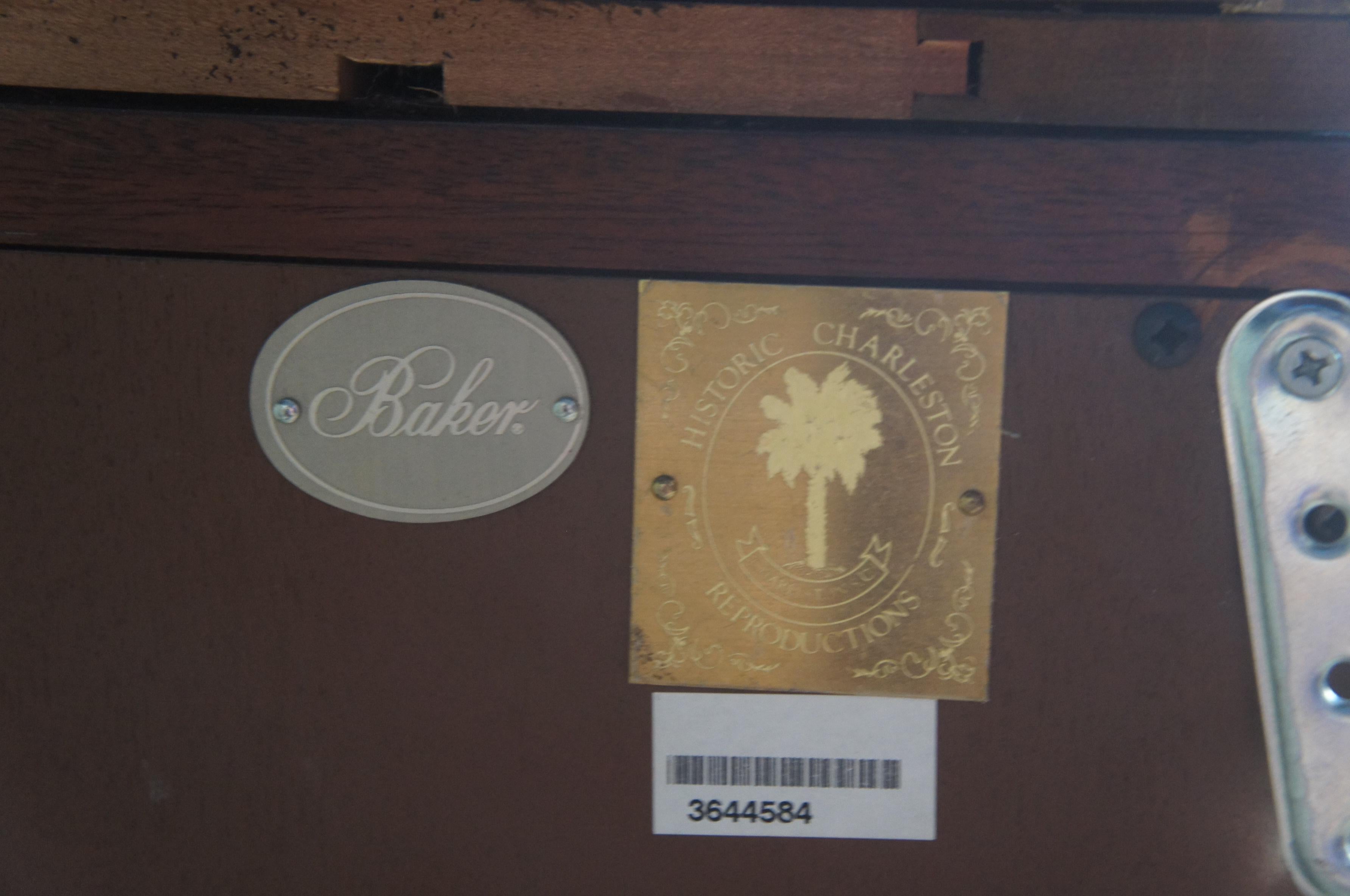 Baker Historic Charleston Mahogany Bonnet Top Domed Display Curio China Cabinet 3