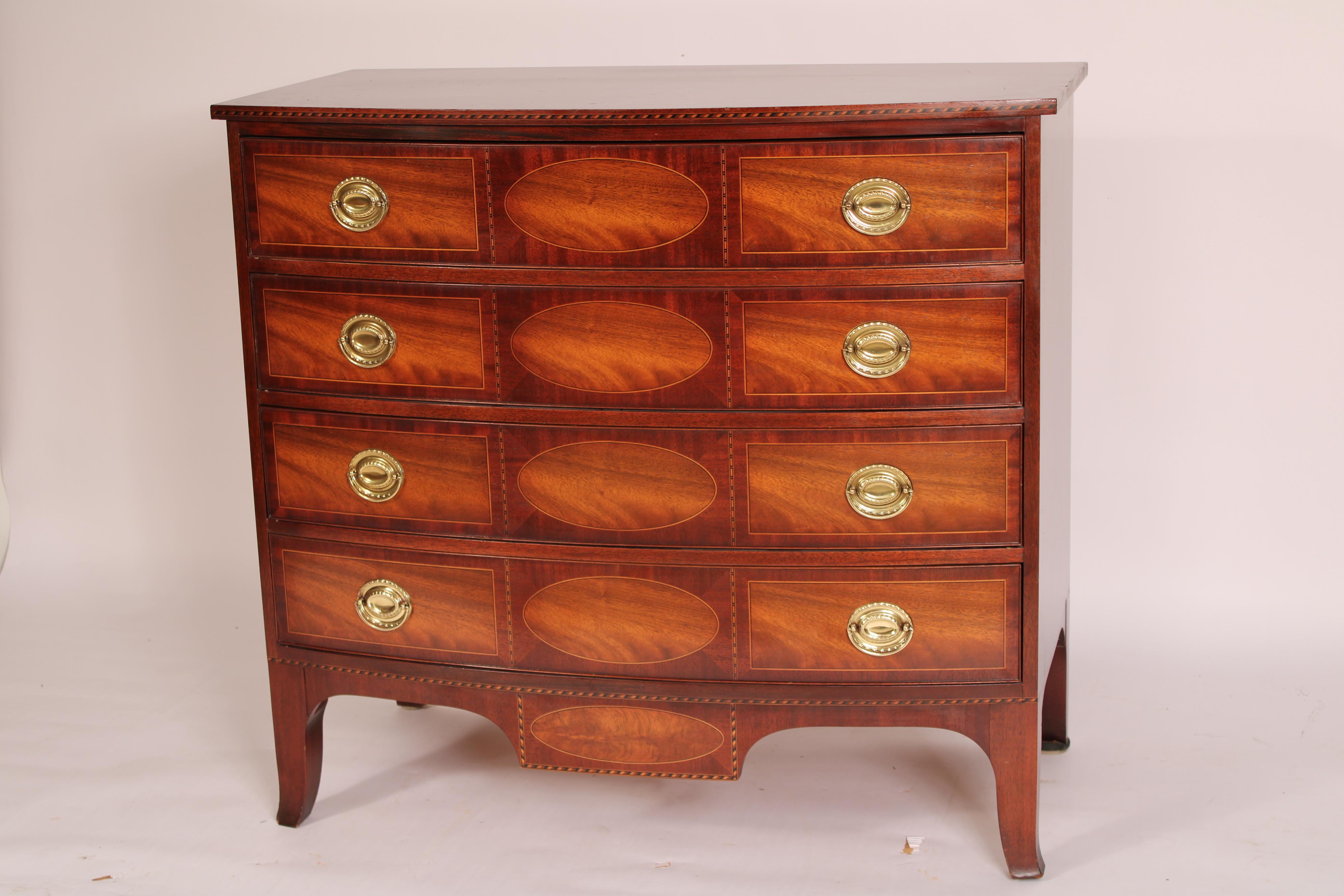 Baker Historic Charleston Mahogany Chest of Drawers. In Good Condition For Sale In Laguna Beach, CA