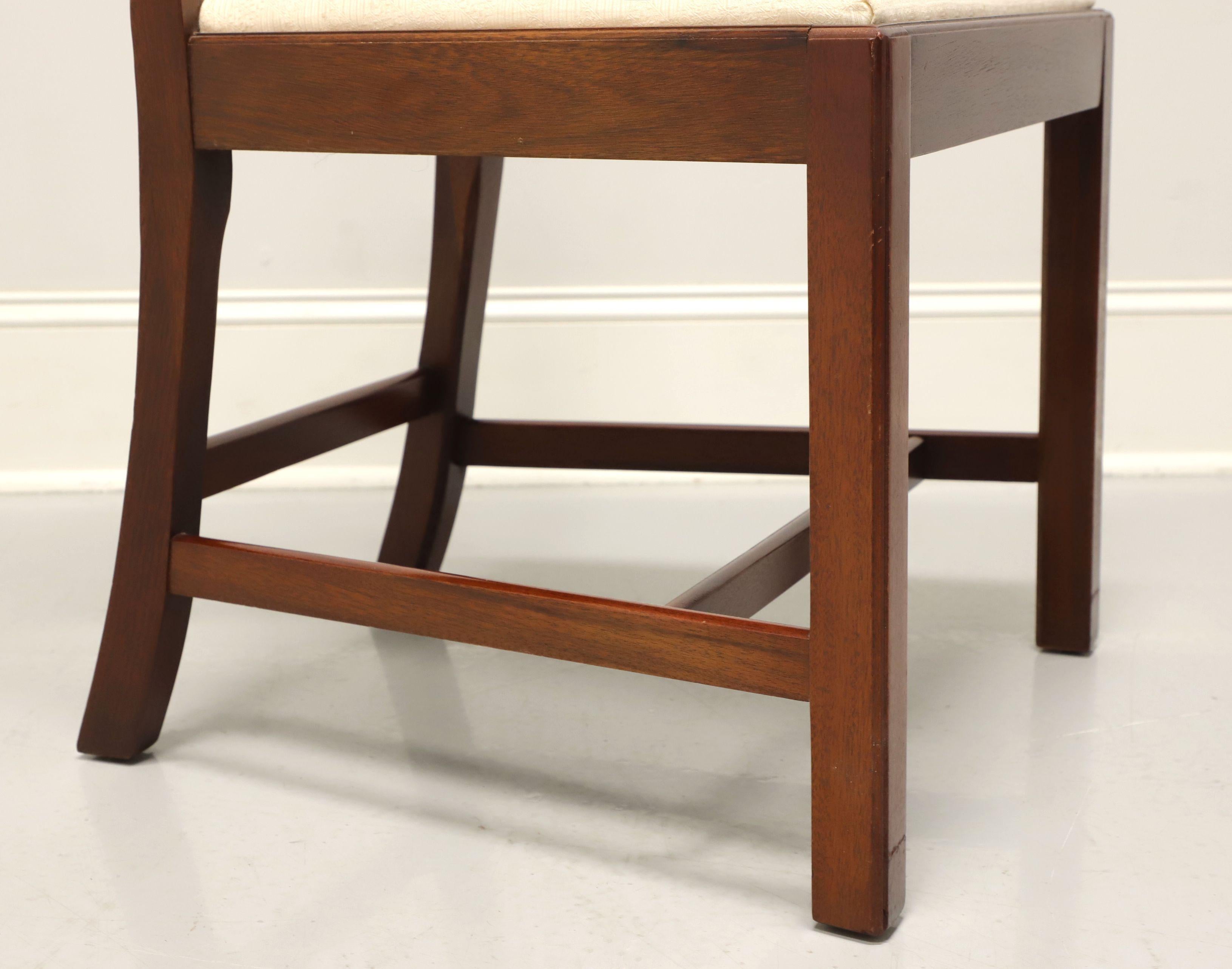 BAKER Historic Charleston Mahogany Chippendale Straight Leg Side Chairs - Pair B 3