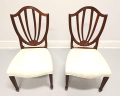 BAKER Historic Charleston Mahogany Hepplewhite Dining Side Chairs - Pair A