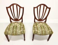 BAKER Historic Charleston Mahogany Hepplewhite Dining Side Chairs - Pair B