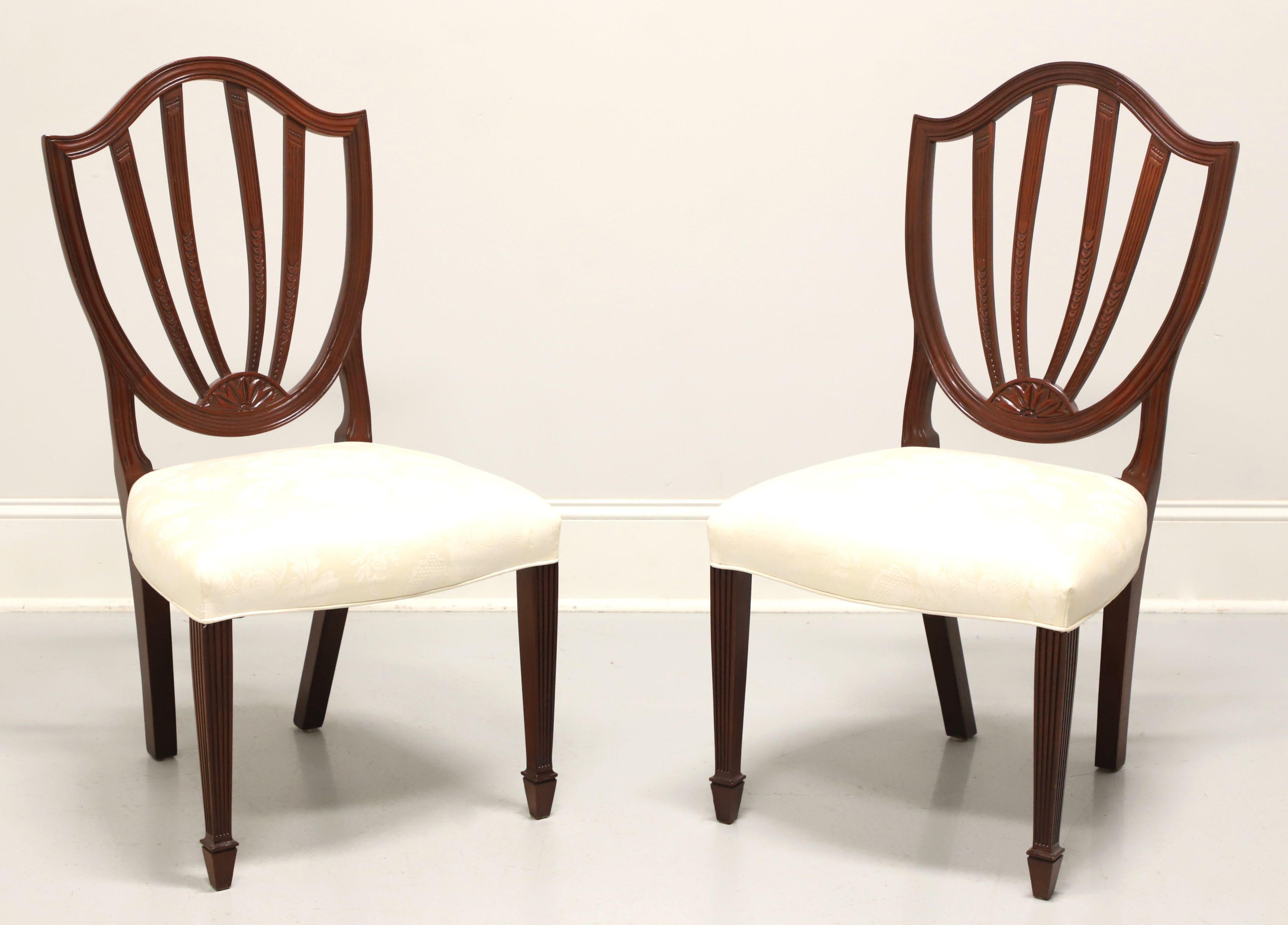 BAKER Historic Charleston Mahogany Hepplewhite Dining Side Chairs - Pair C 3