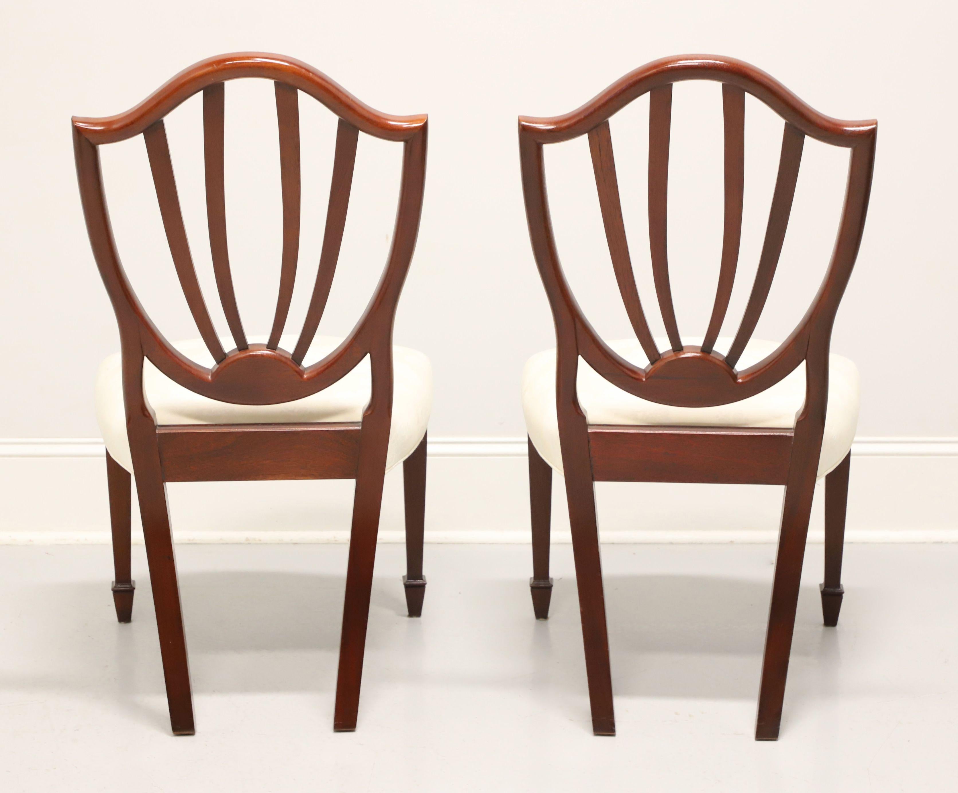 American BAKER Historic Charleston Mahogany Hepplewhite Dining Side Chairs - Pair C