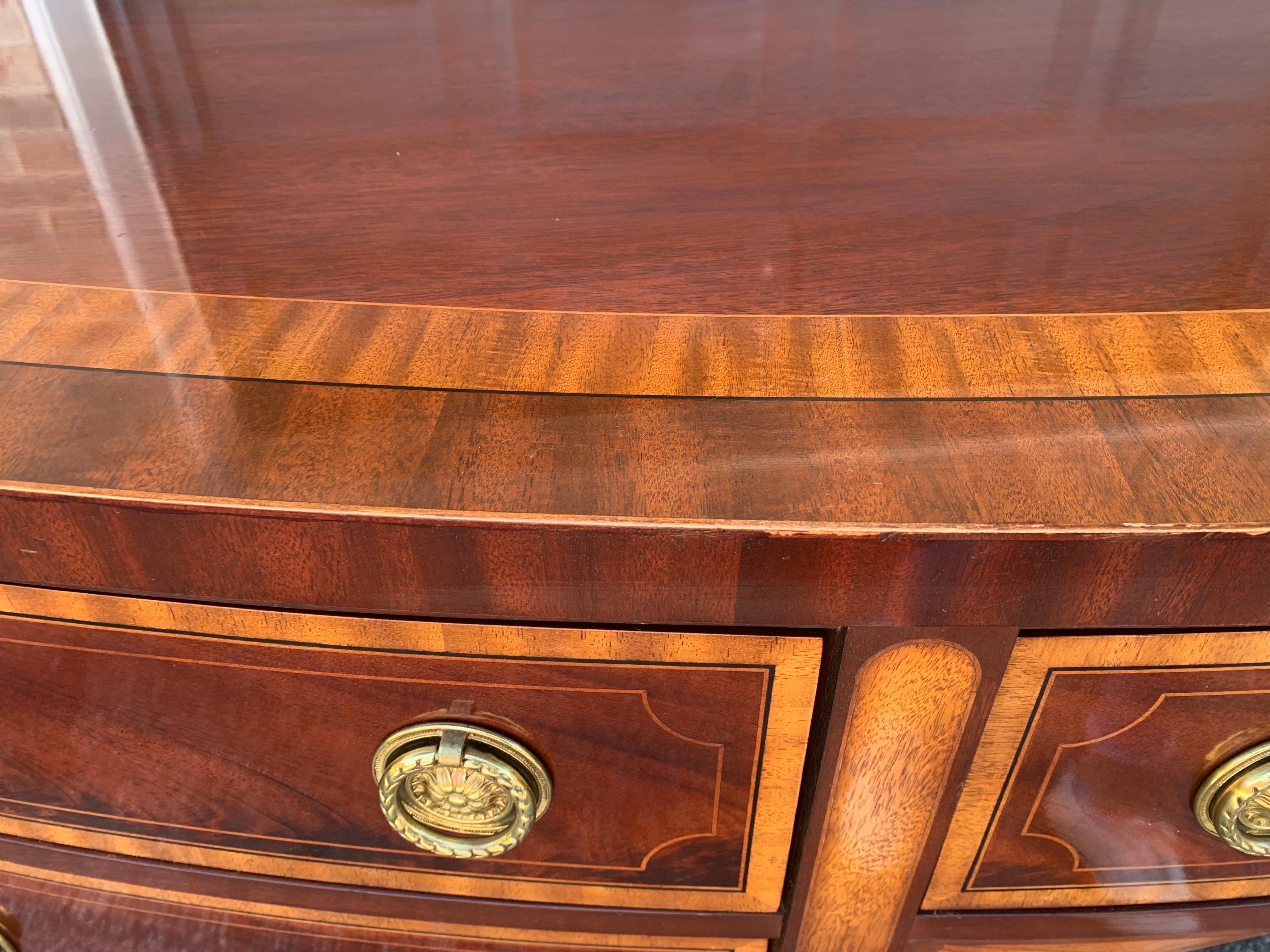 Baker Historic Charleston Mahogany Inlaid Sideboard 9