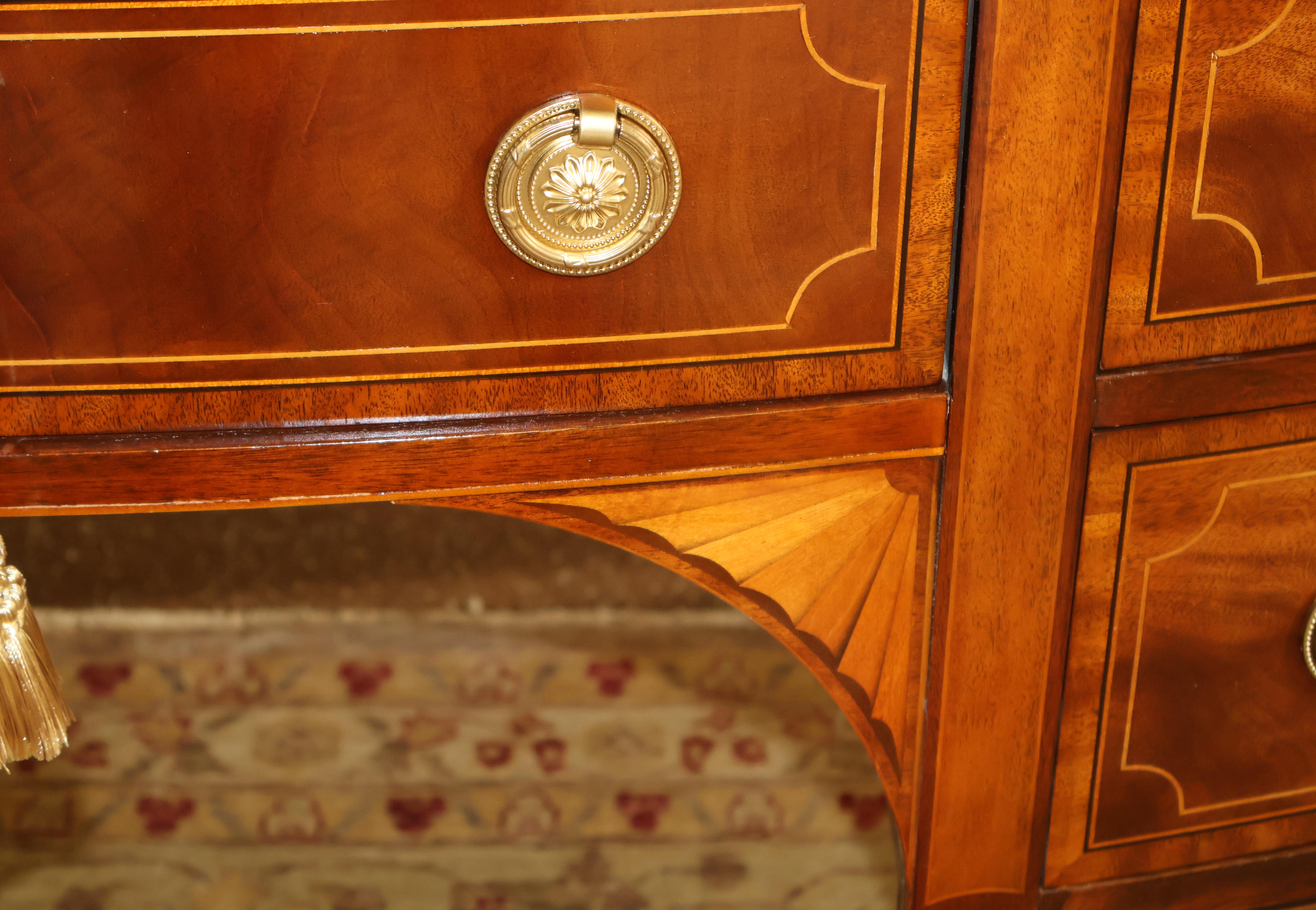 Baker Historic Charleston Mahogany Inlaid Sideboard Server Buffet 8