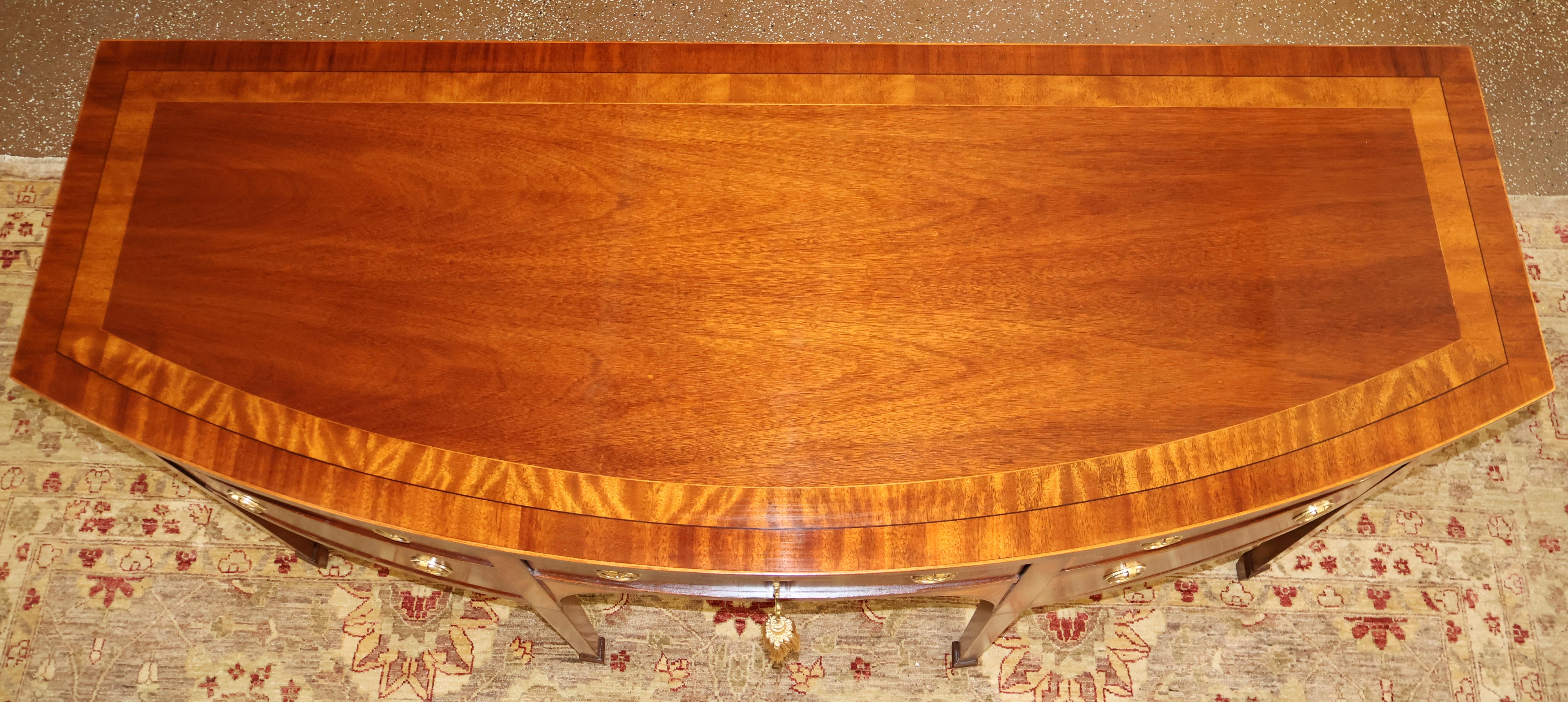 Baker Historic Charleston Mahogany Inlaid Sideboard Server Buffet 9
