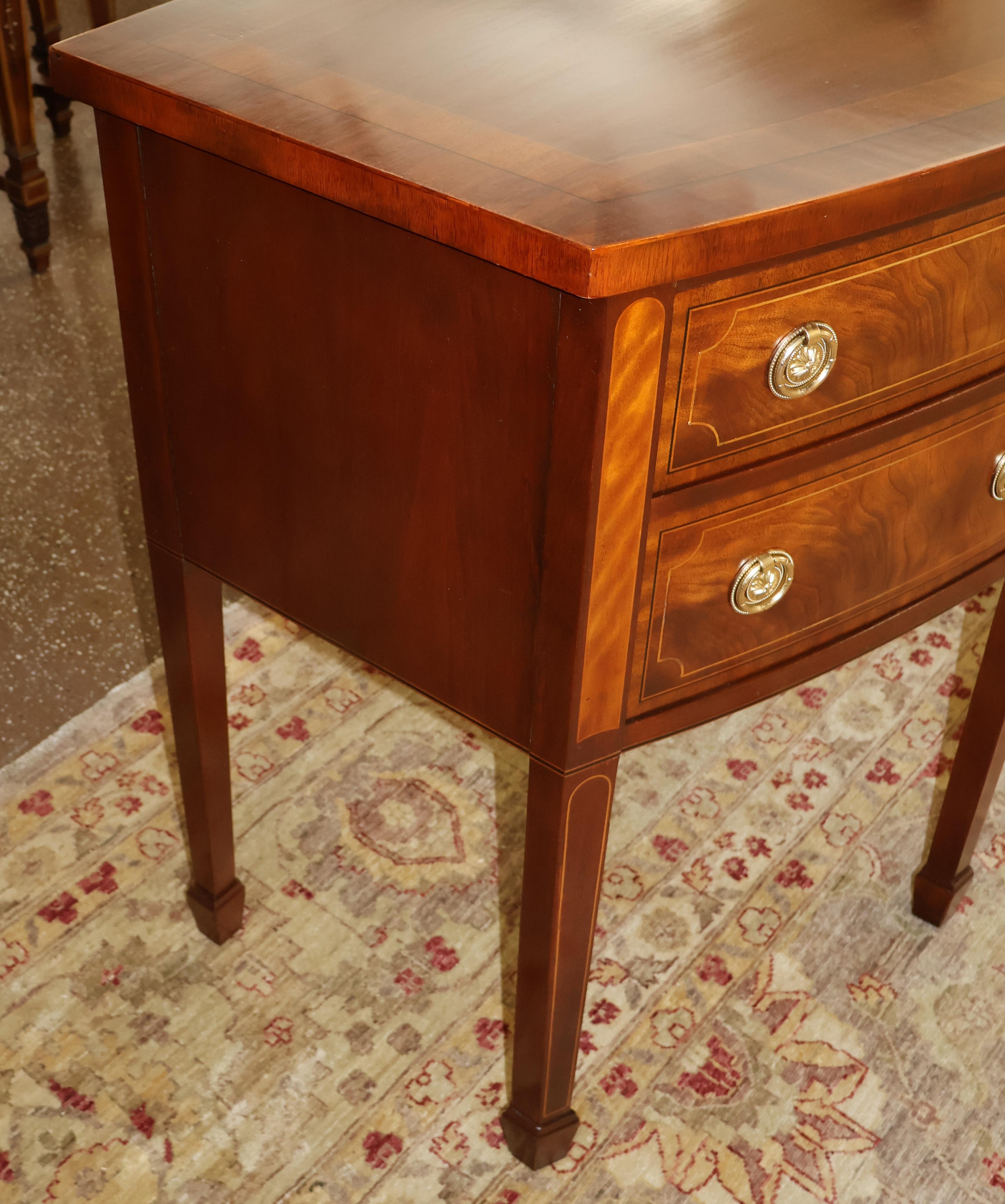 Contemporary Baker Historic Charleston Mahogany Inlaid Sideboard Server Buffet