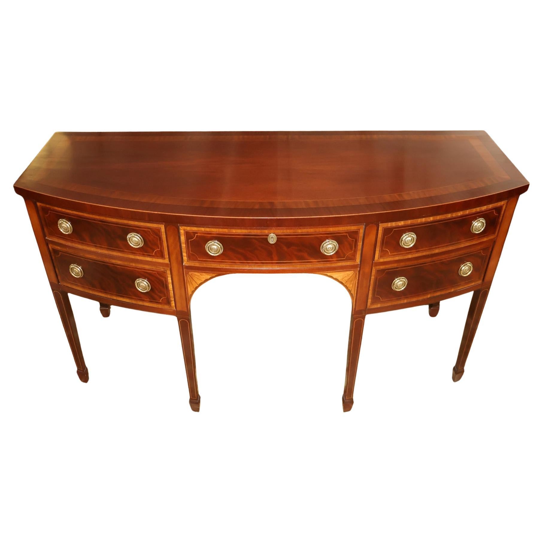 Baker Historic Charleston Mahogany Inlaid Sideboard Server Buffet