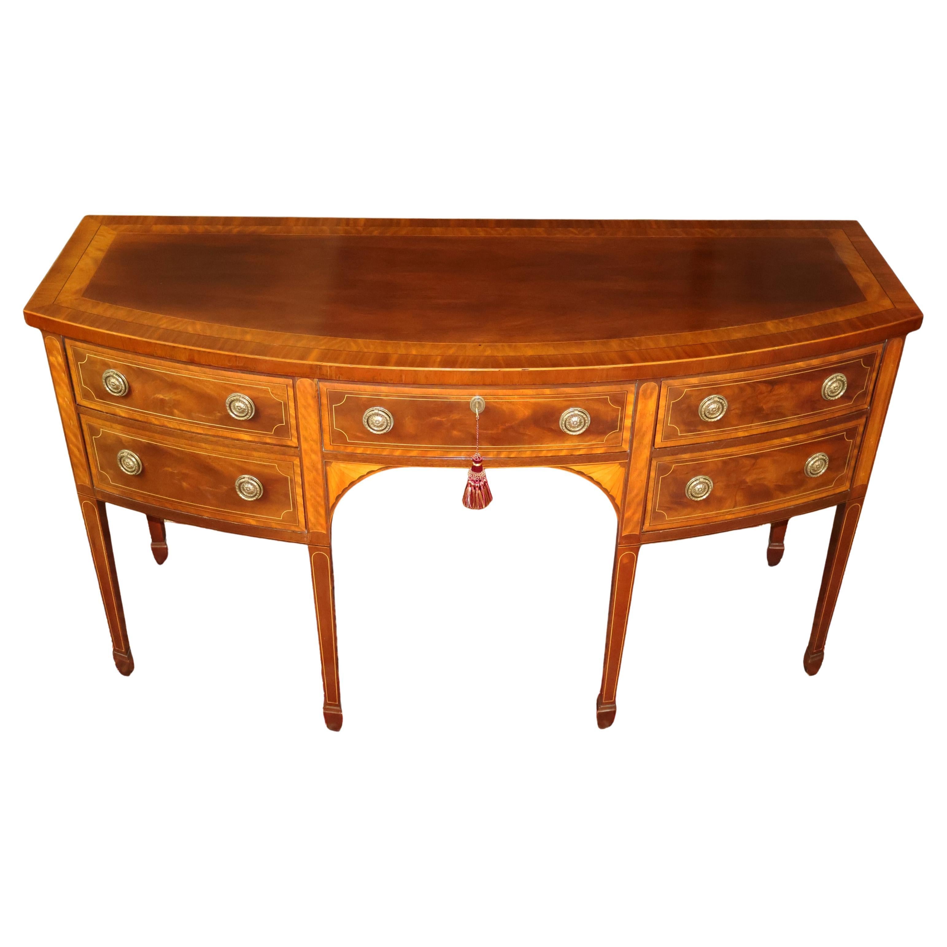 Baker Historic Charleston Mahogany Inlaid Sideboard Server Buffet