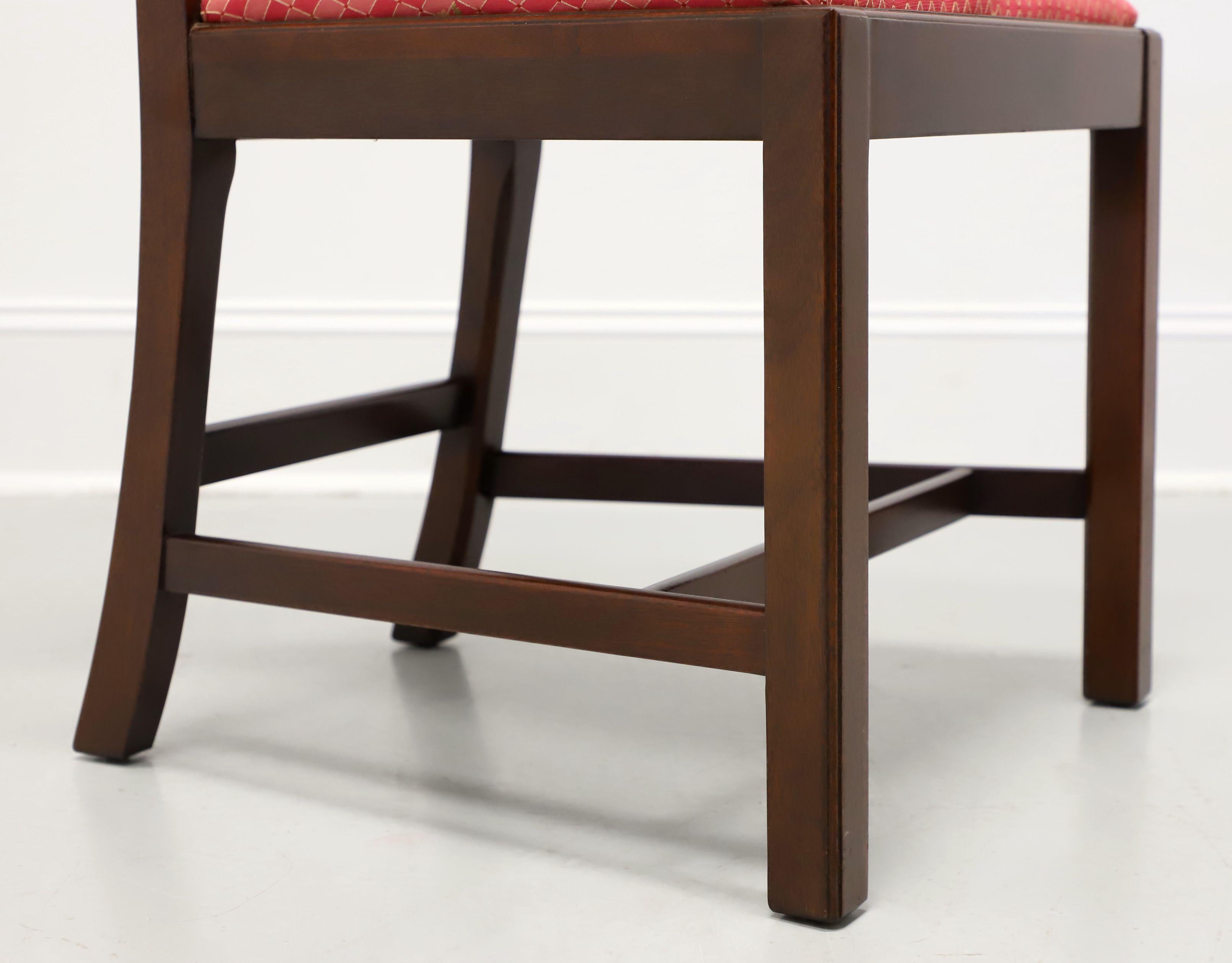 BAKER Historic Charleston Mahogany Straight Leg Dining Side Chairs - Pair A 2