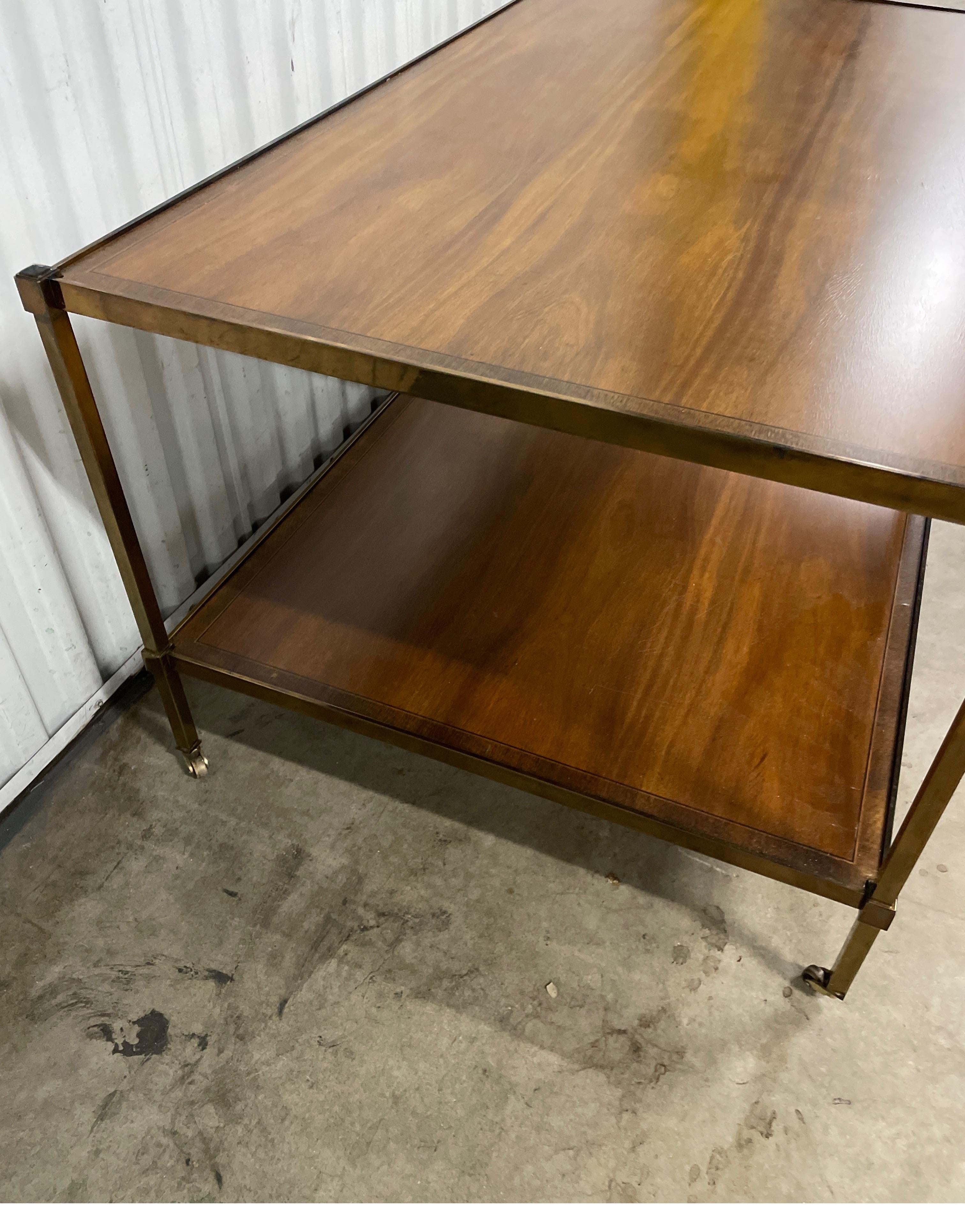 Baker Historical Collection Two-Tiered Cocktail Table In Good Condition For Sale In West Palm Beach, FL