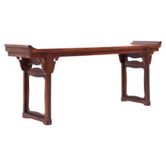 Used Baker Hollywood Regency Chinoiserie Altar Console Table