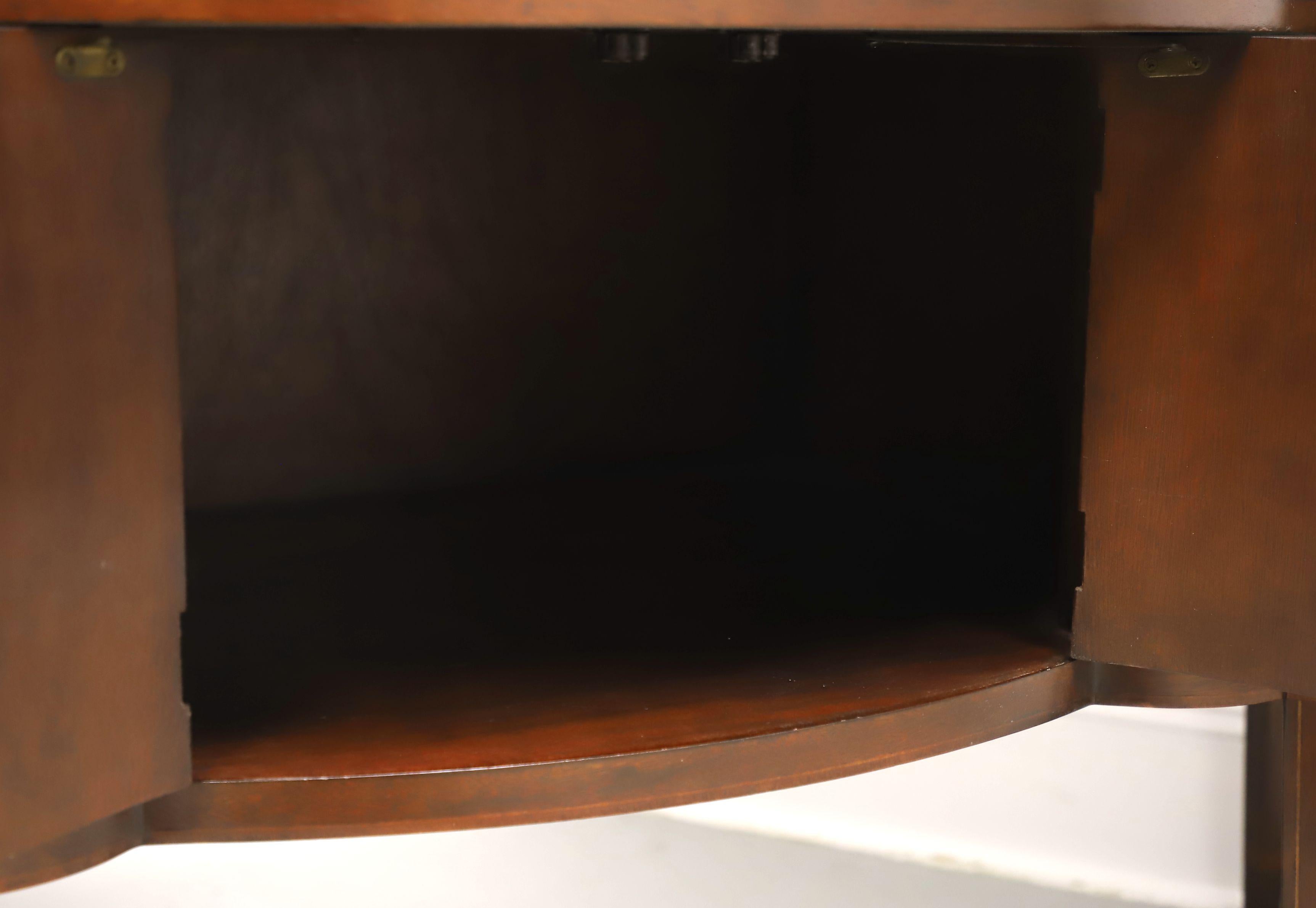 BAKER Inlaid Mahogany Hepplewhite Bowfront Sideboard For Sale 3