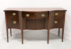 BAKER Inlaid Mahogany Hepplewhite Bowfront Sideboard