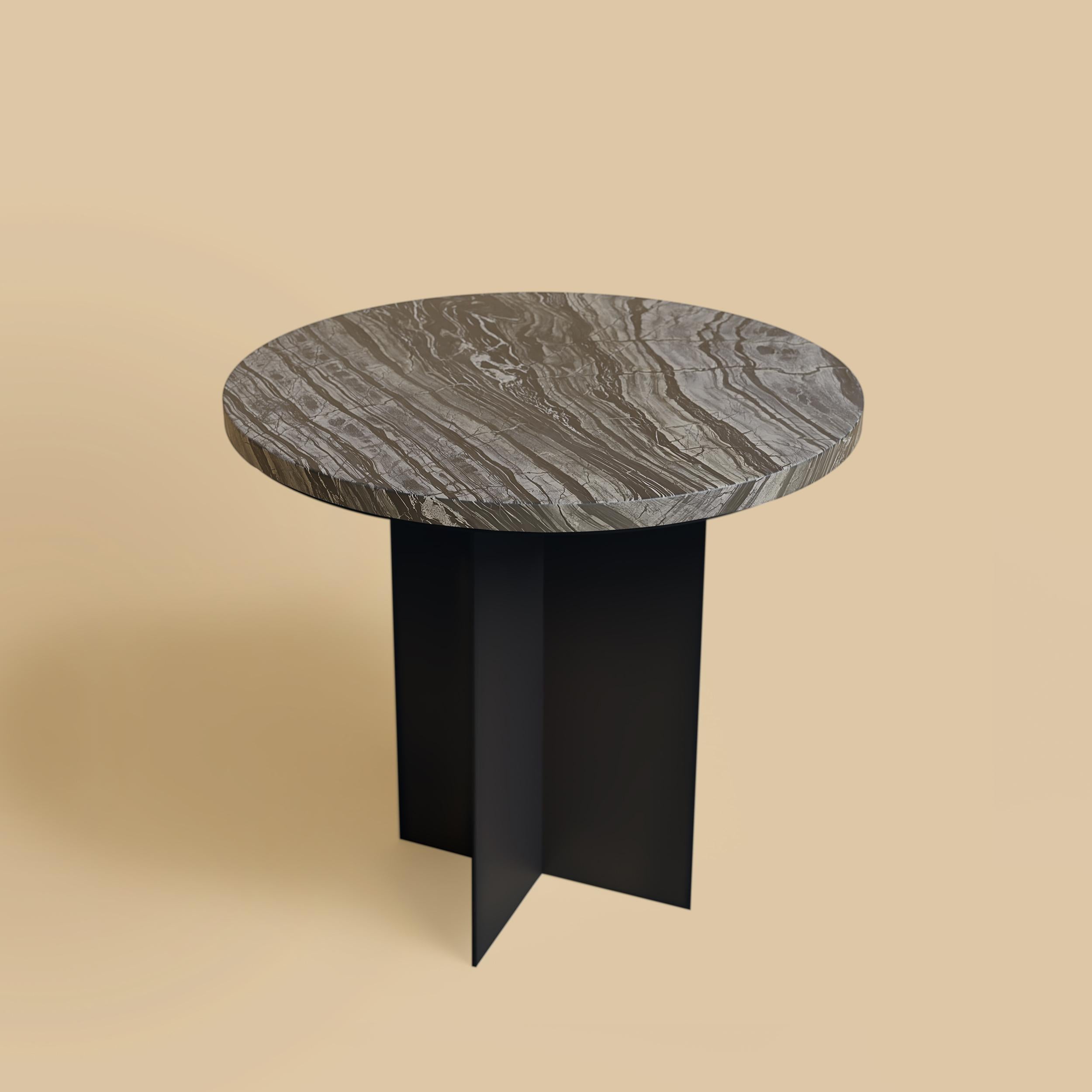 Postmoderne Table d'appoint Kenya noire de Lebanto en vente
