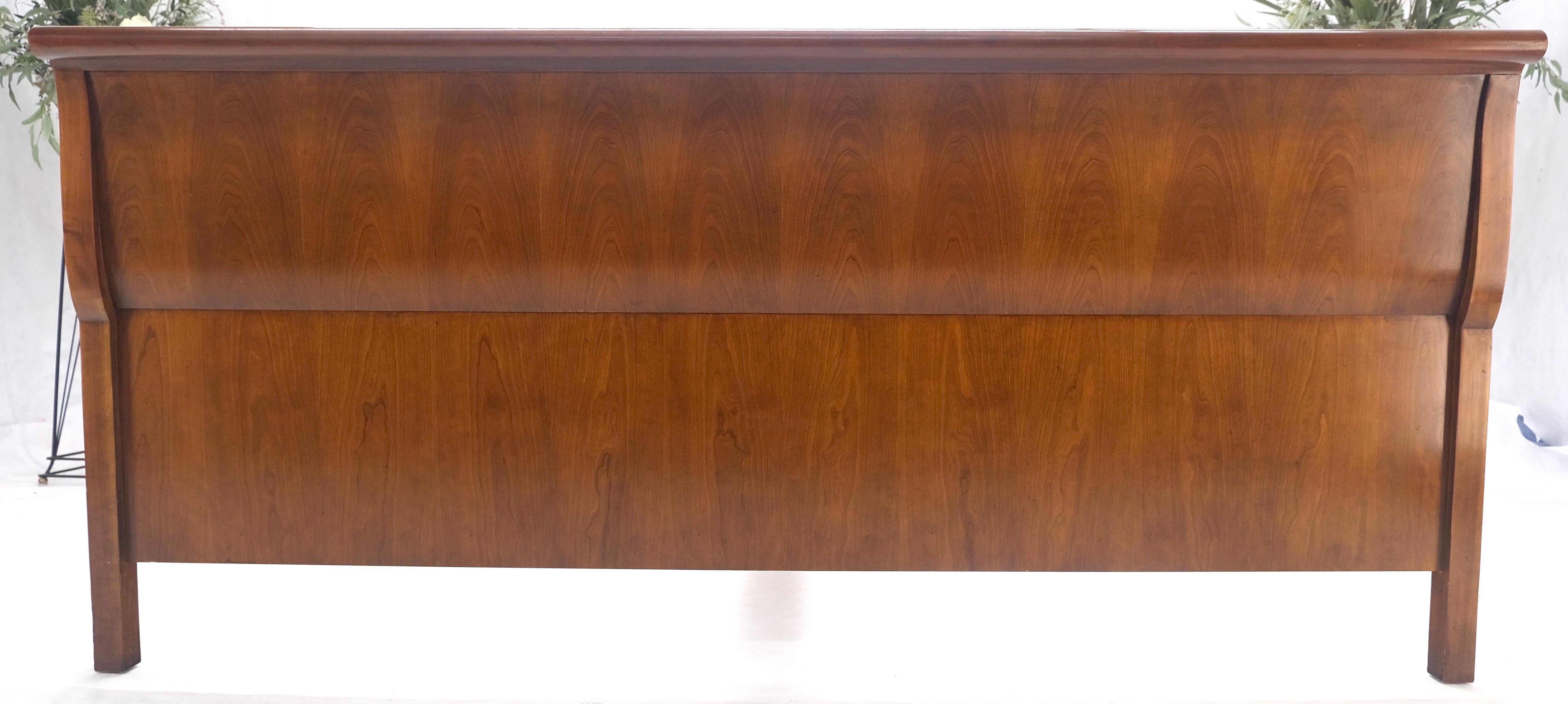 Baker King Size Headboard Footboard Sleigh Bed Light American Walnut MINT! 2