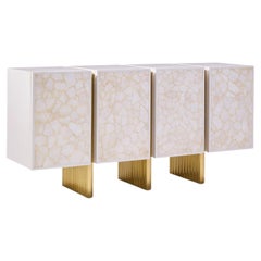Baker Kira Mid Century Quartz Front Sideboard Credenza