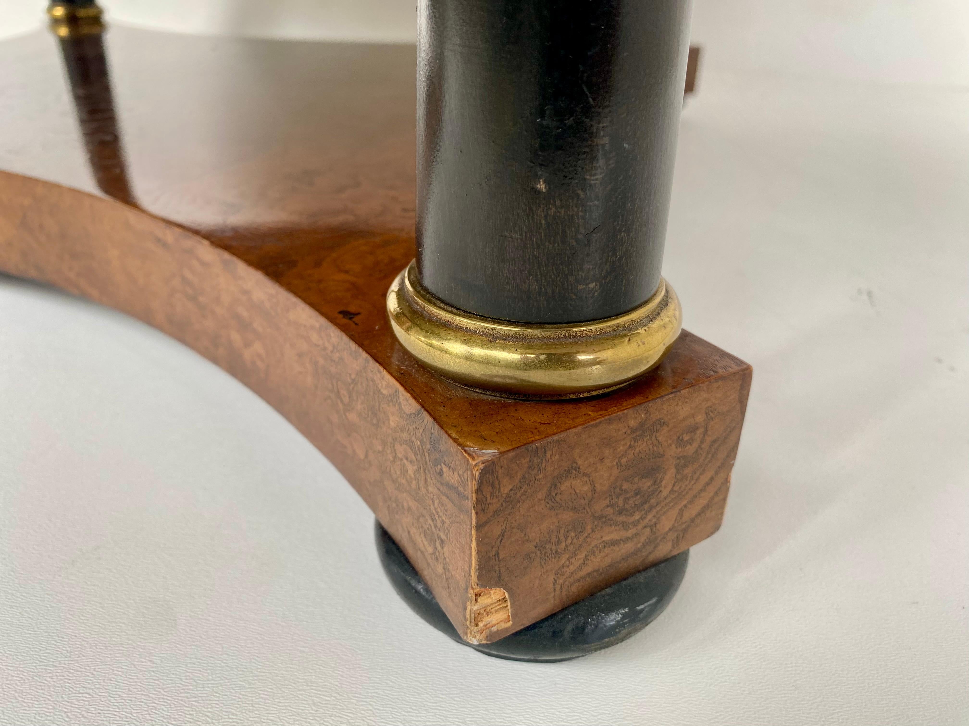 Baker, Knapp & Tubbs Mesa de Cocktail Estilo Imperio con Mármol Portoro Italiano en venta 1