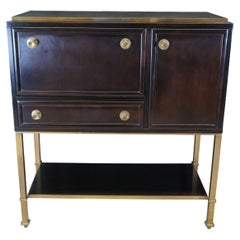 Mueble Bar Dansu Estilo Art Decó Baker Laura Kirar Nogal Americano Ébano y Latón