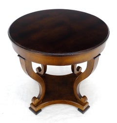 Baker Made in Italy 30" Round Empire Style Center Table MINT!