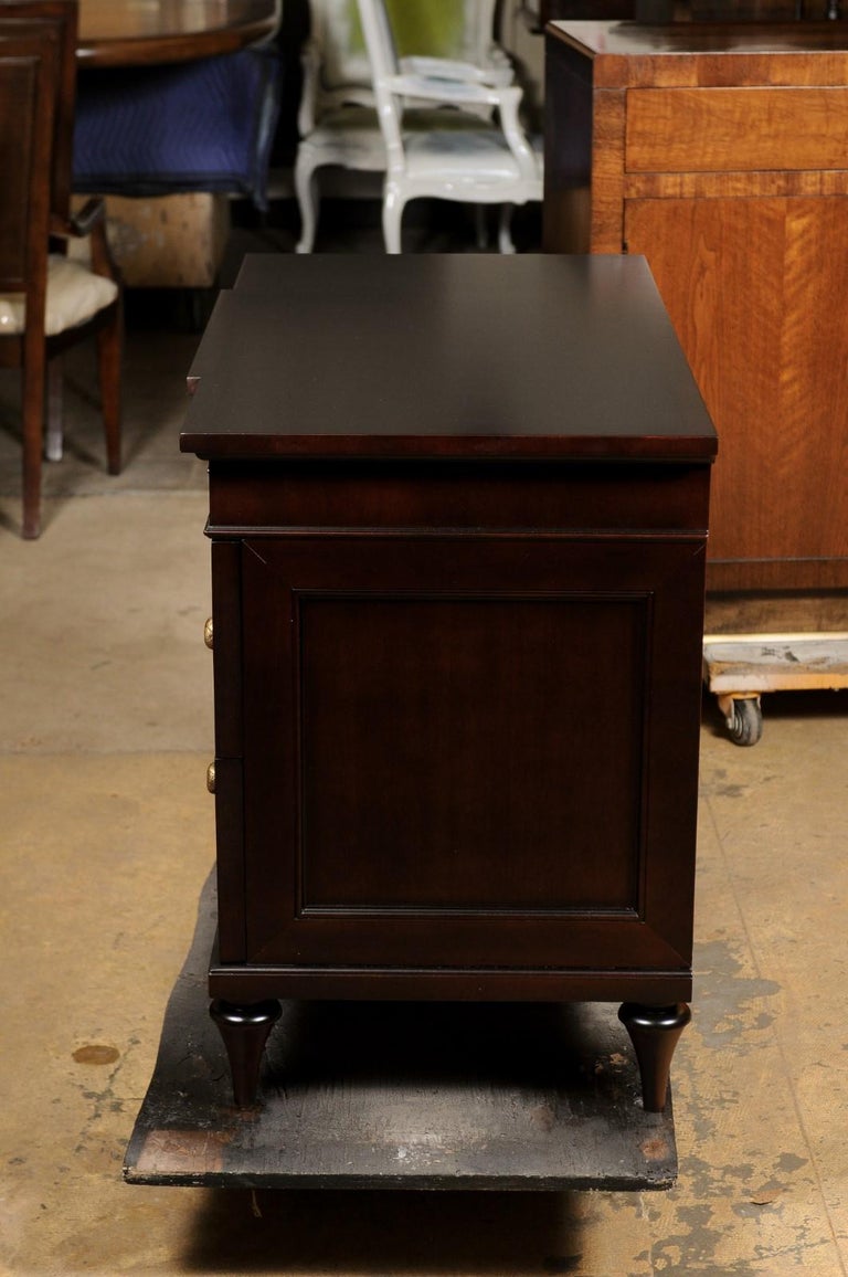 Baker Mahogany Lowboy Chest of Drawers Dresser For Sale at 1stDibs