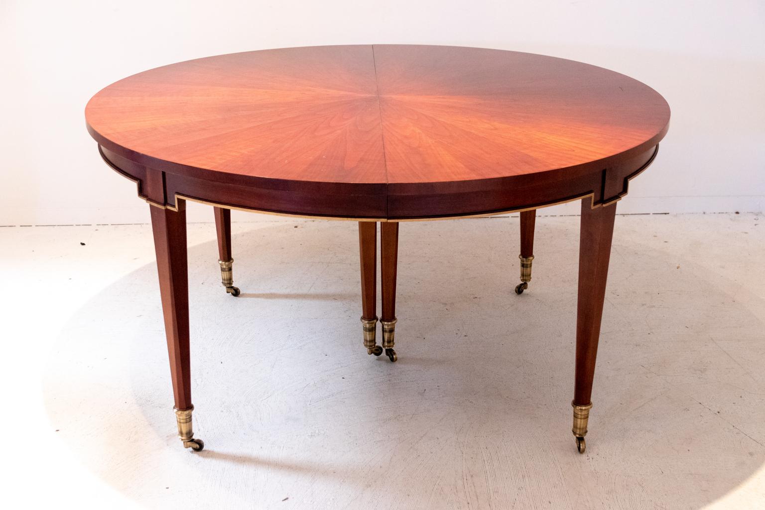 Regency Baker Mahogany Center Dining Table