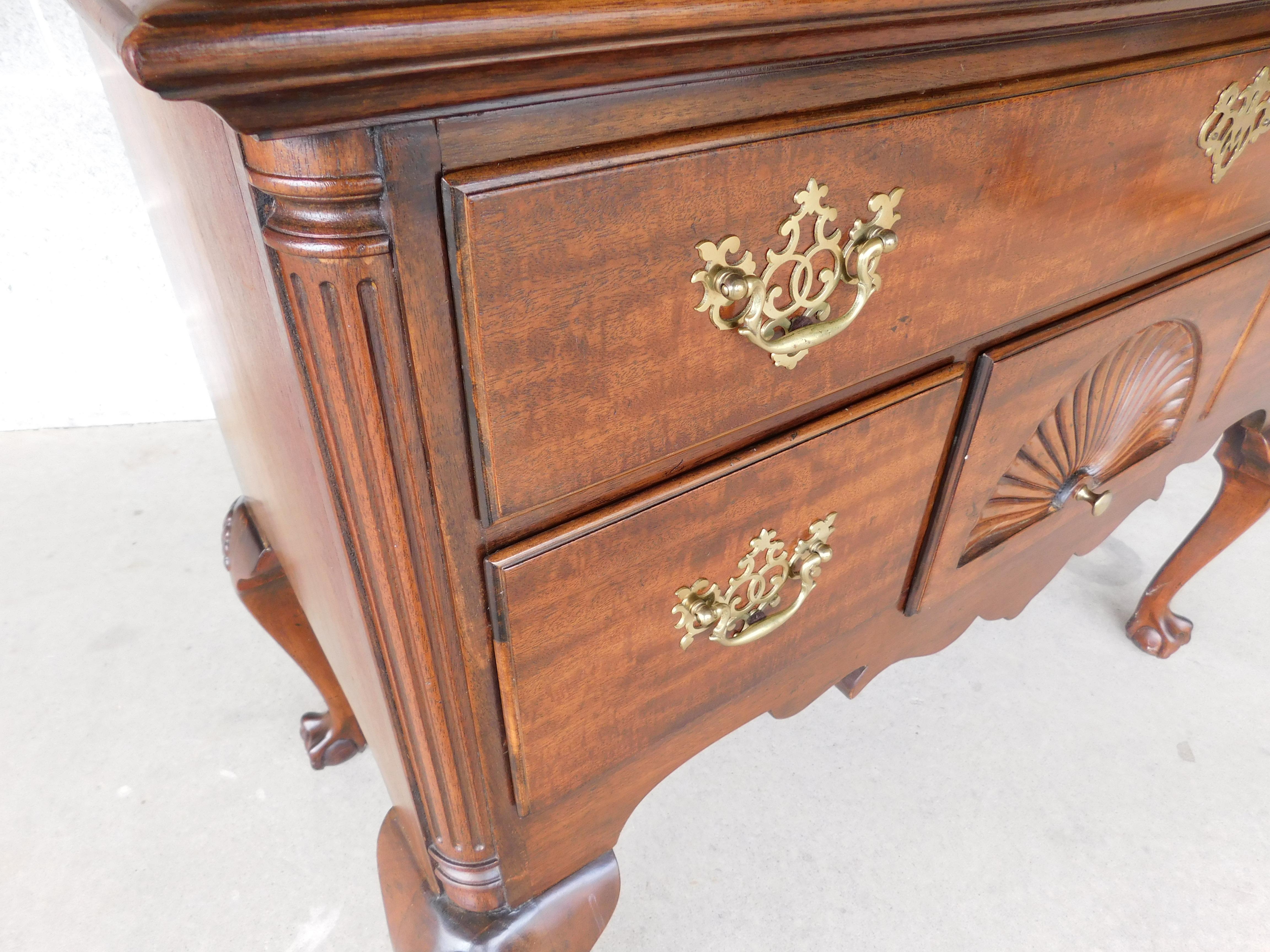 Baker Mahogany Chippendale Style Highboy Chest For Sale 6