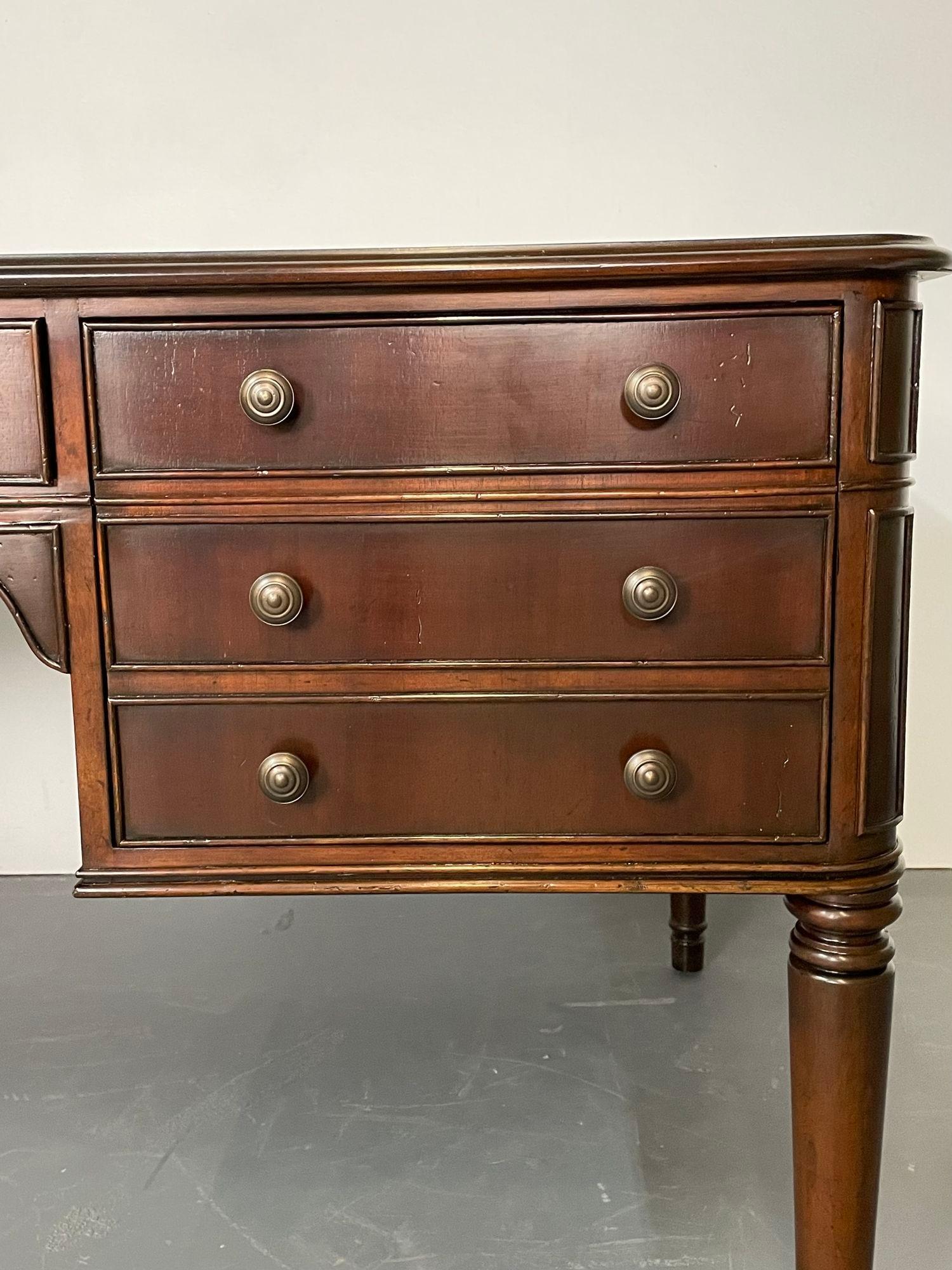 Baker Mahogany Executive Partners Desk, Georgian, Writing Table 2