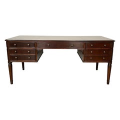 Baker Mahogany Executive Partners Desk, Georgian, Writing Table