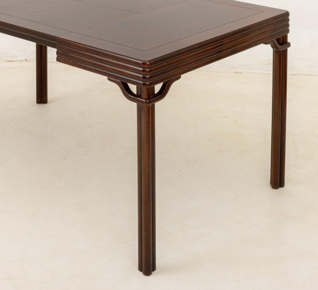 20th Century Baker Mahogany Extending Dining Table For Sale