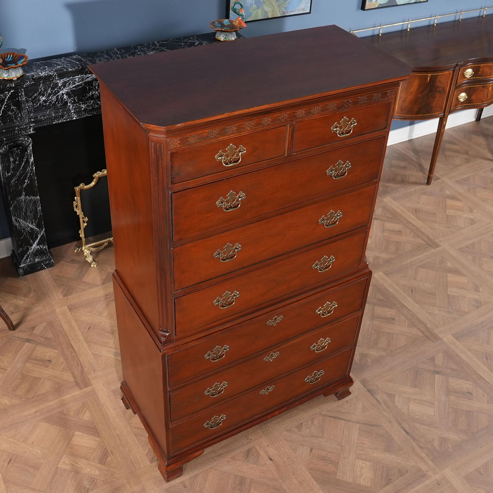 Baker Mahogany High Chest For Sale 3