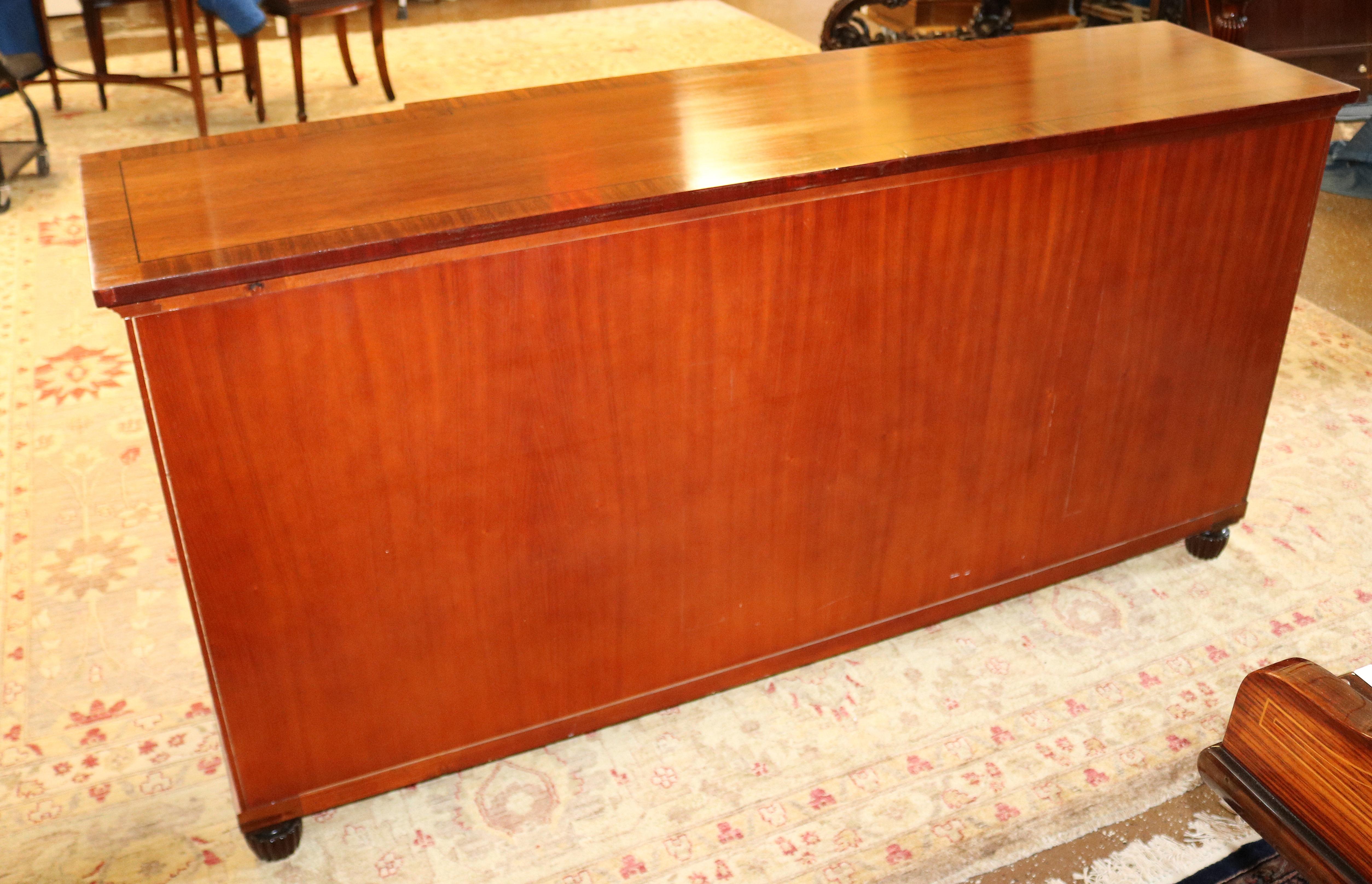 Baker Mahogany Neoclassical French Empire Style Credenza Server Sideboard  Dime 10