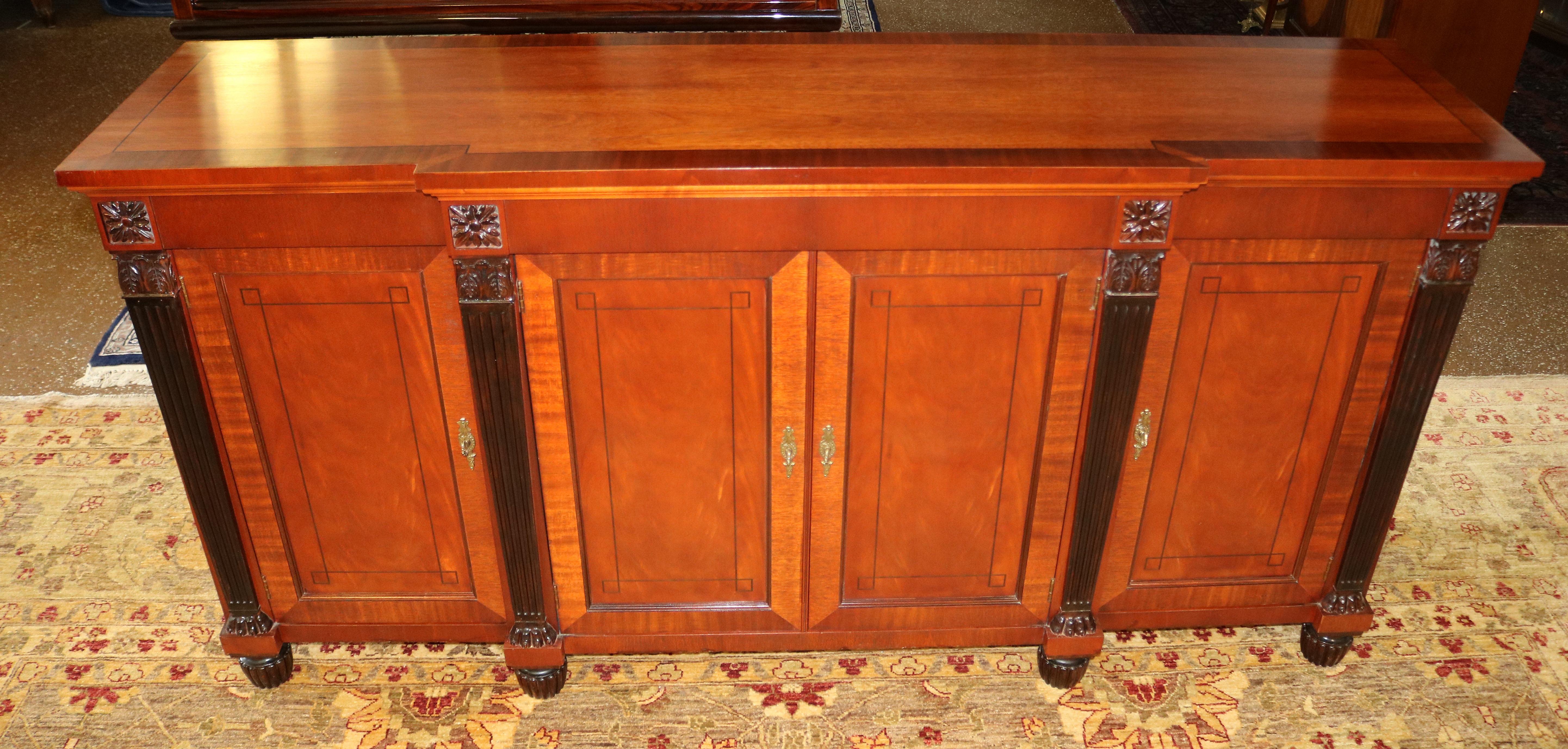 ​Baker Mahogany Neoclassical French Empire Style Credenza Server Sideboard

Dimensions : 72