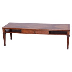 Baker Mahogany Parquetry Low Coffee Table, 20th C