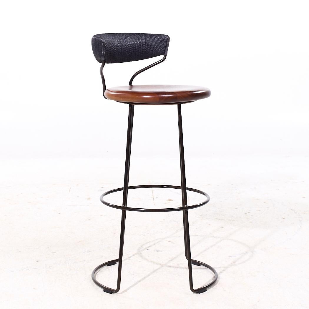 Danois Baker McGuire Tabourets de bar en corde danoise - Lot de 3 en vente