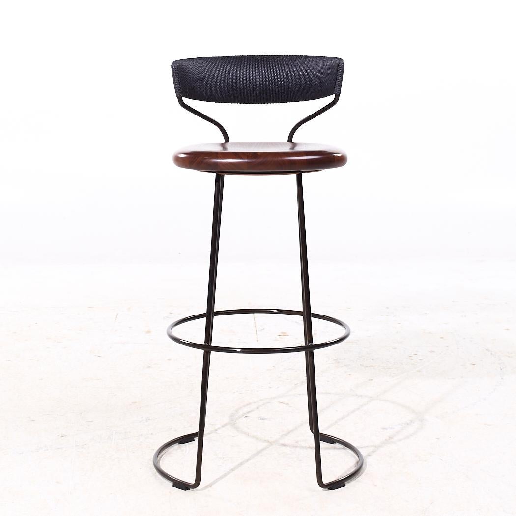 Baker McGuire Tabourets de bar en corde danoise - Lot de 3 Bon état - En vente à Countryside, IL
