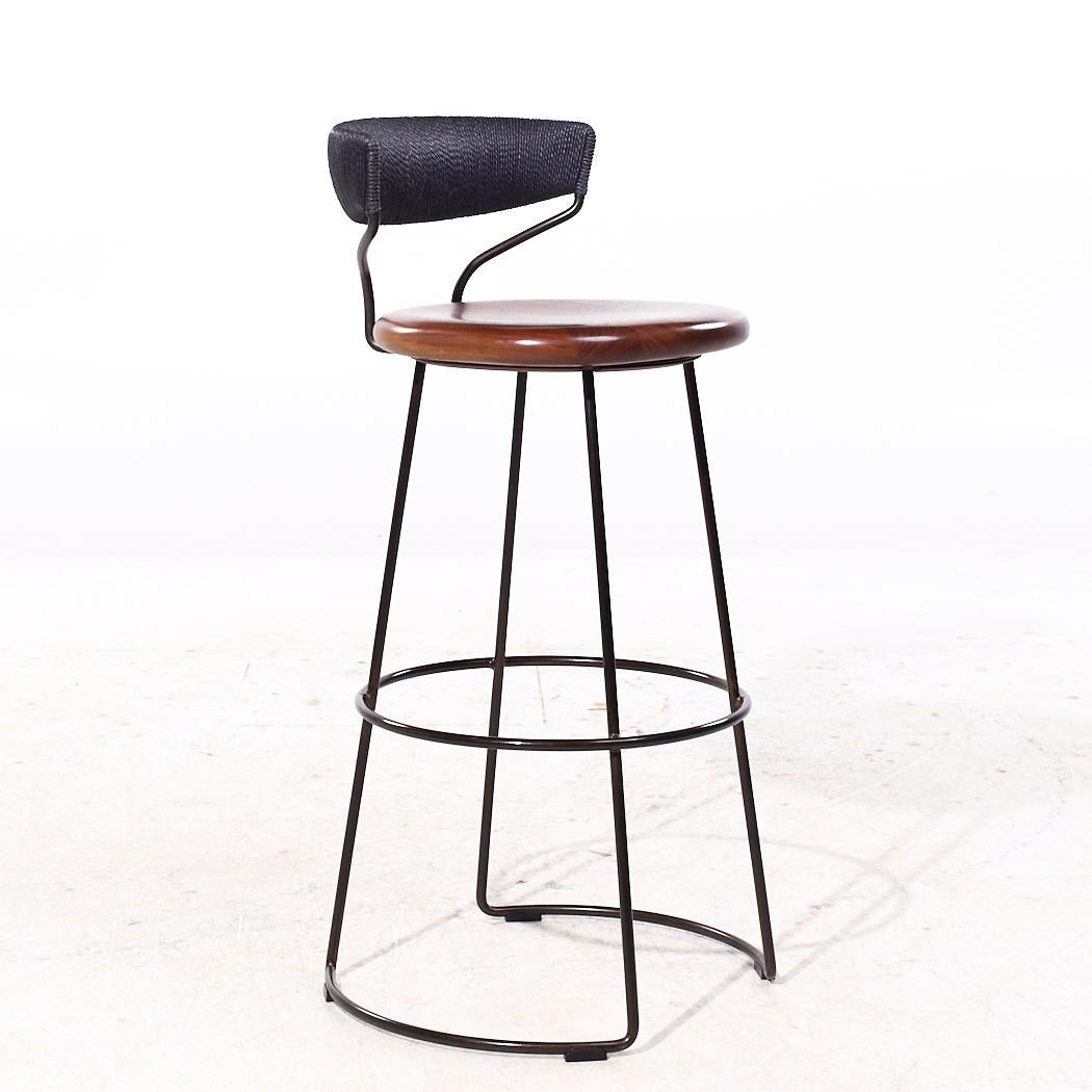 XXIe siècle et contemporain Baker McGuire Tabourets de bar en corde danoise - Lot de 3 en vente
