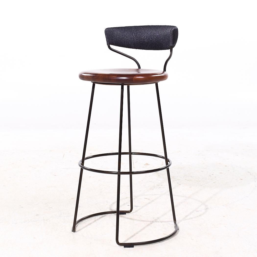 Bois Baker McGuire Tabourets de bar en corde danoise - Lot de 3 en vente