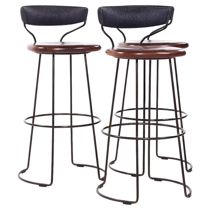 Baker McGuire Tabourets de bar en corde danoise - Lot de 3 en vente