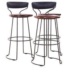 Baker McGuire Danish Cord Bar Stools - Set of 3