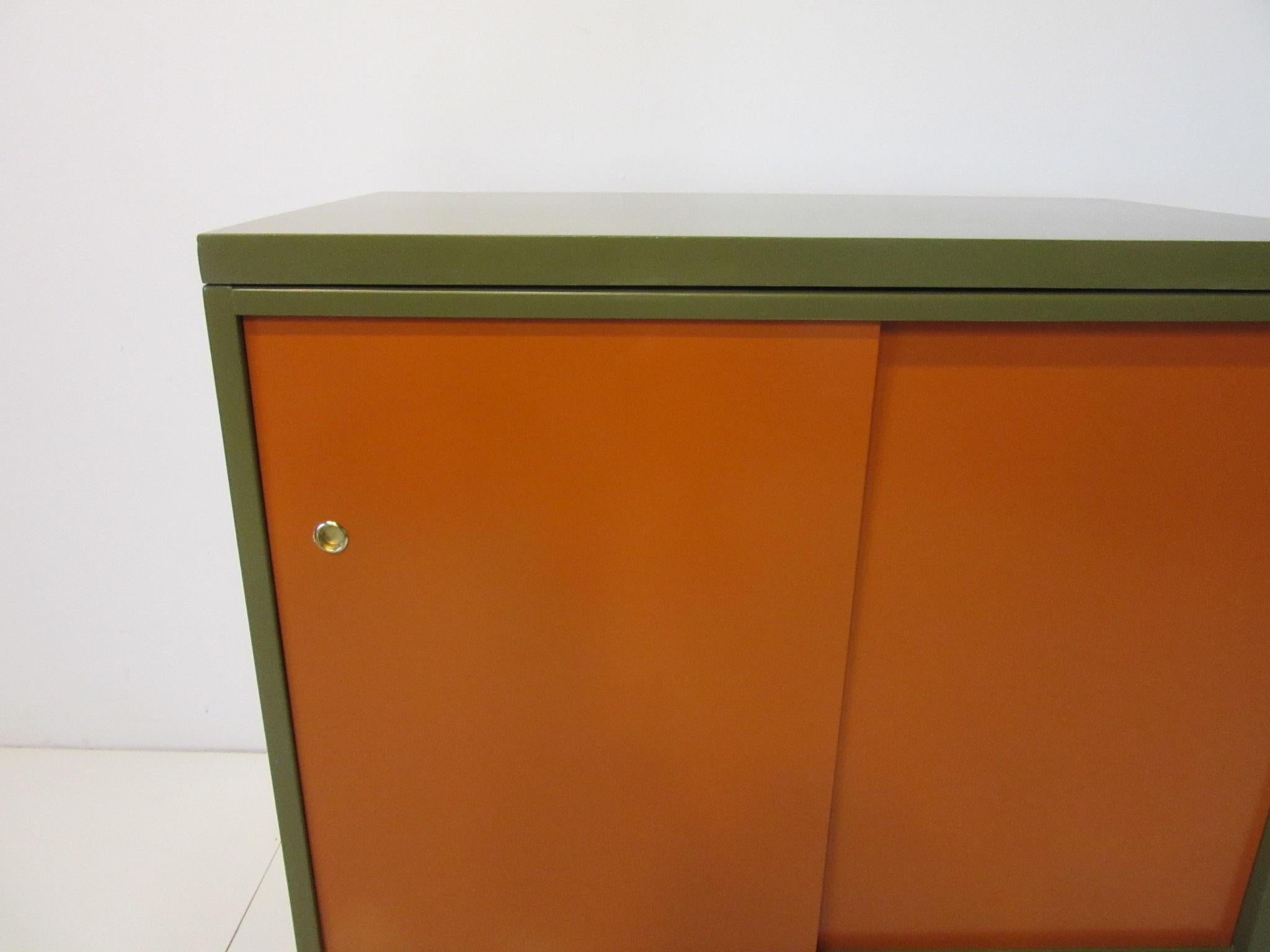 Wood Small Credenza in the style of Mid Century by Baker 