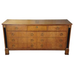 Vintage Baker Midcentury French Empire Neoclassical Regency Syle 9-Drawer Dresser