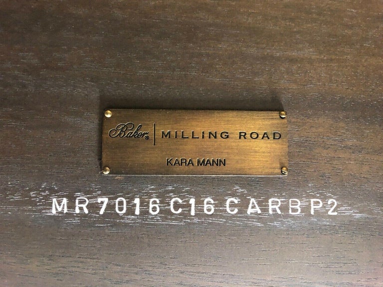 BAKER Milling Road Better Together Bench in Walnut by Kara Mann Pair