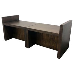 BAKER Milling Road Better Together Bench in Walnut by Kara Mann - Pair
