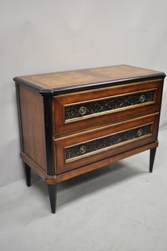 Baker Milling Road French Cherry Burlwood Commode Chest of Drawers Dresser
