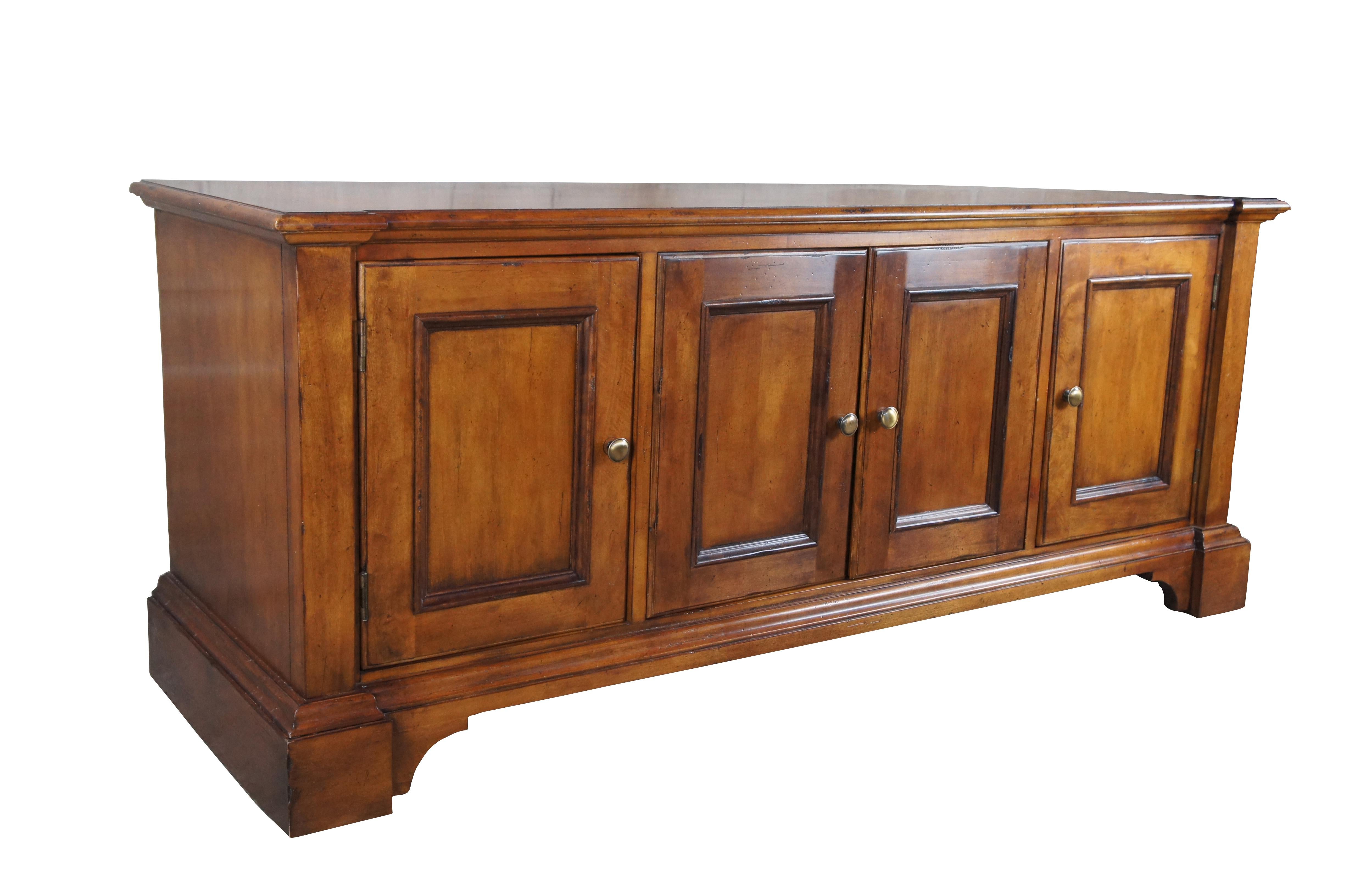 Baker Milling Road French Louis Philippe Style Sideboard Credneza Console Table In Good Condition For Sale In Dayton, OH