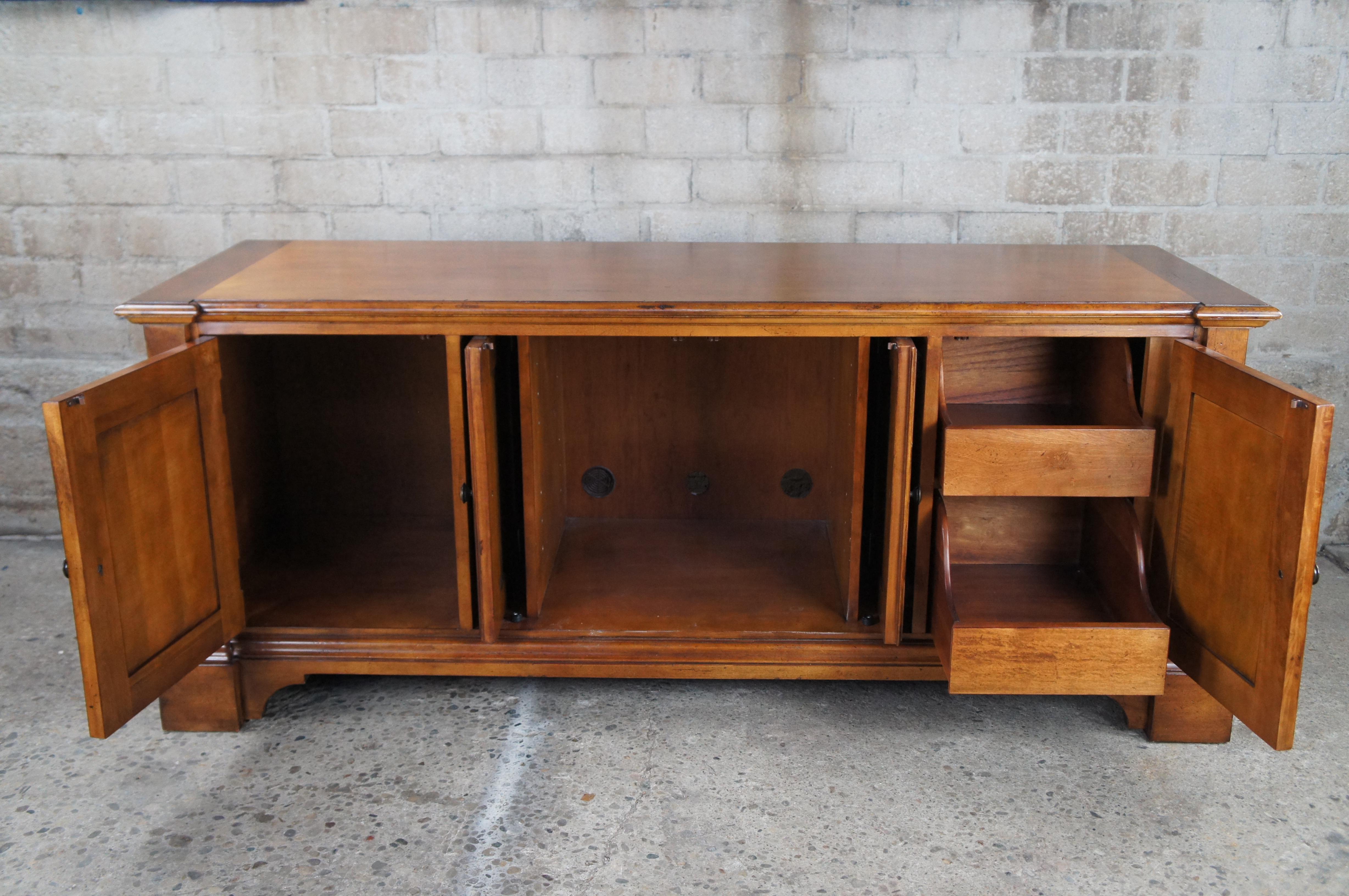 Mahogany Baker Milling Road French Louis Philippe Style Sideboard Credneza Console Table For Sale