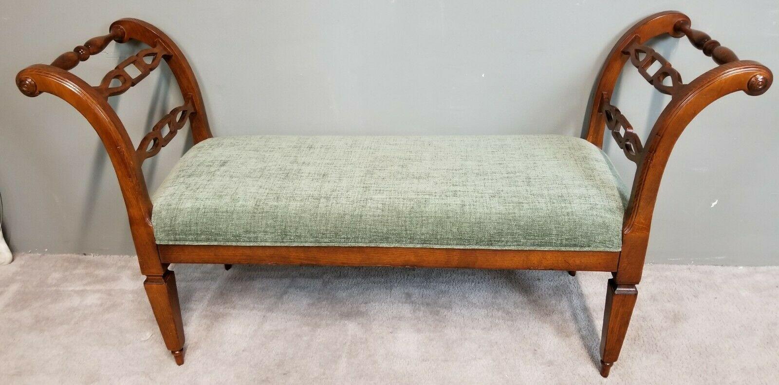 Offering one of our recent palm beach estate fine furniture acquisitions of A 
Lovely Baker Italian Style Upholstered Bench.

Approximate Measurements in Inches
56 1/2