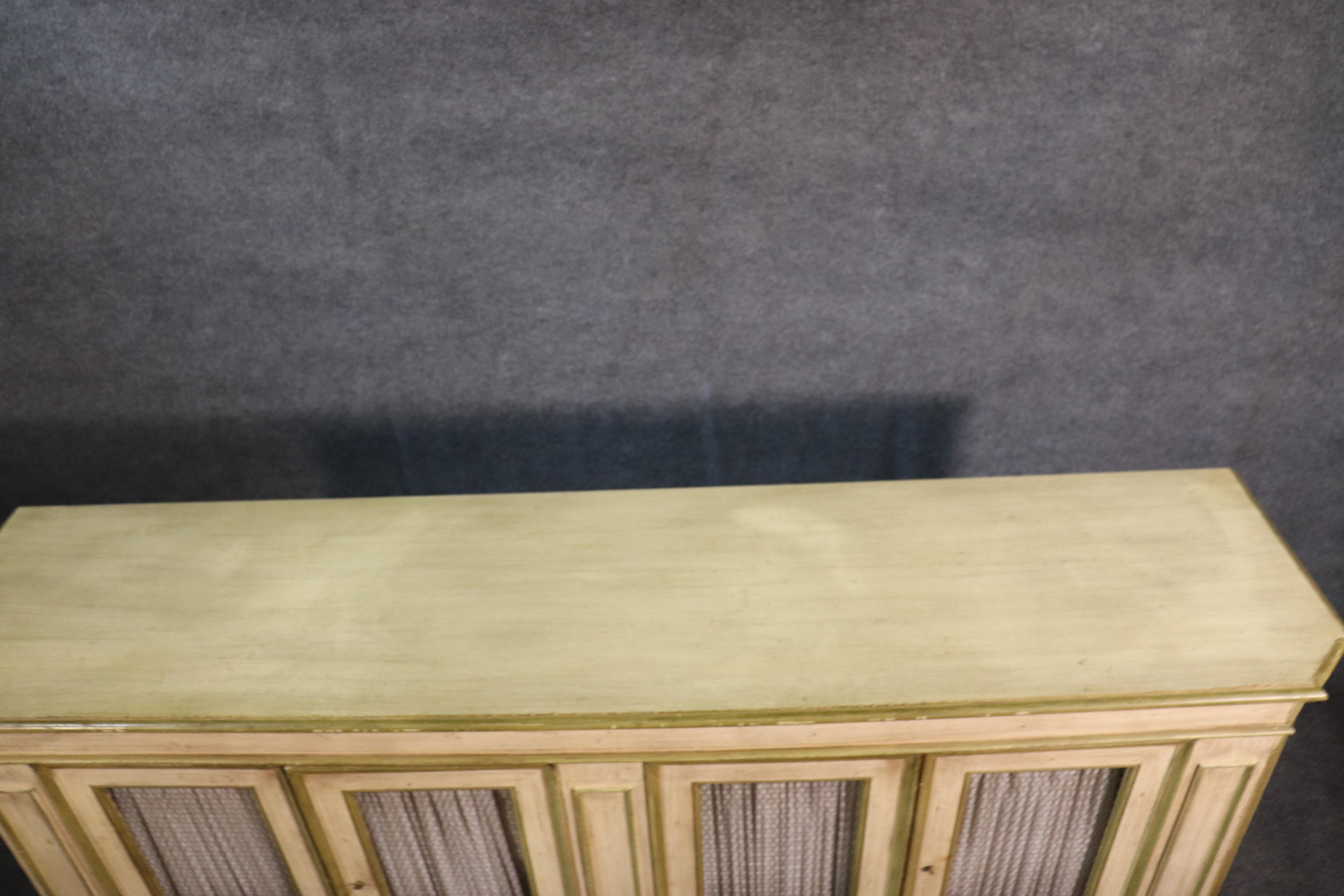 Baker Milling Road Paint Decorated Venetian Style Sideboard Buffet Server C1950 2