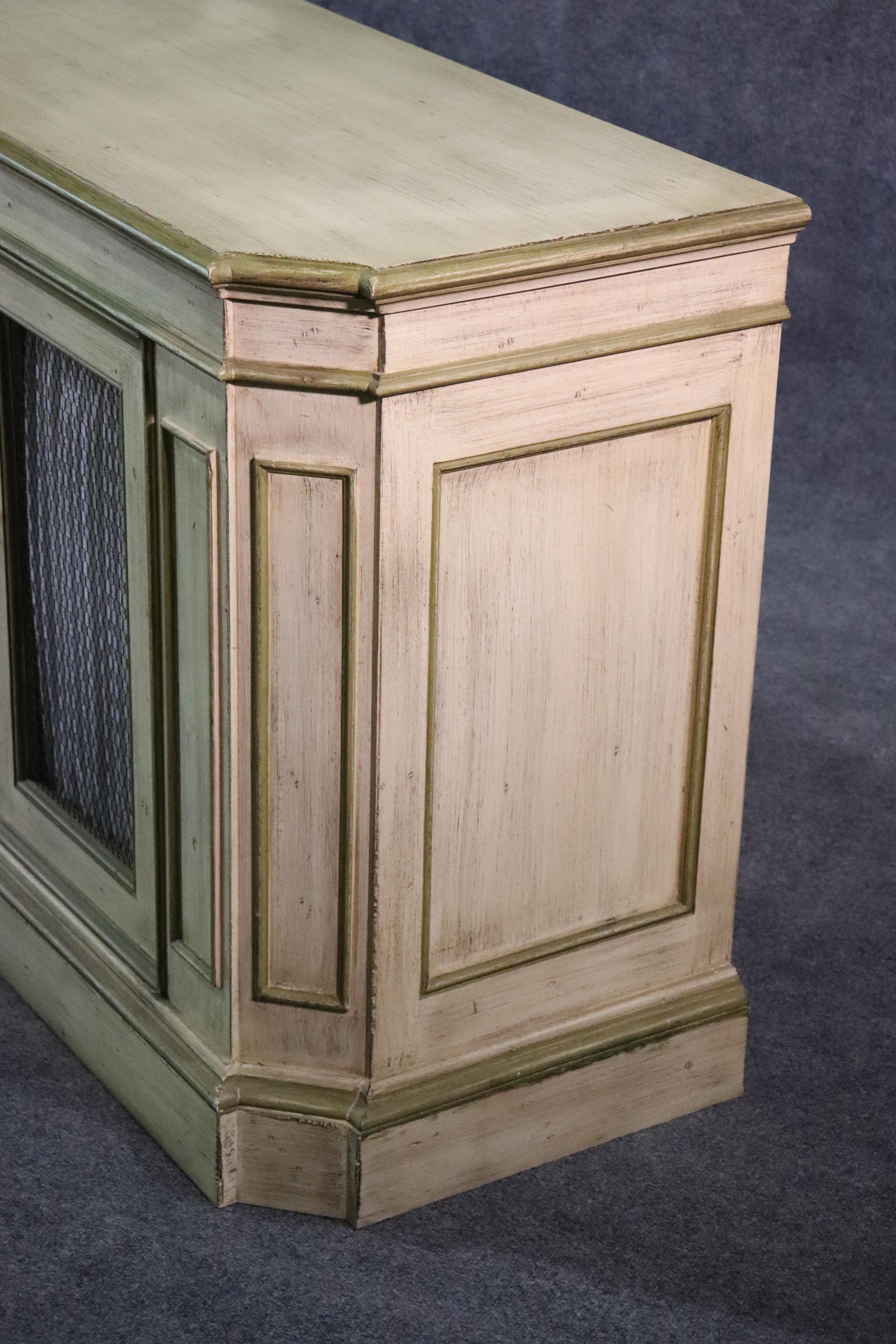 Baker Milling Road Paint Decorated Venetian Style Sideboard Buffet Server C1950 4